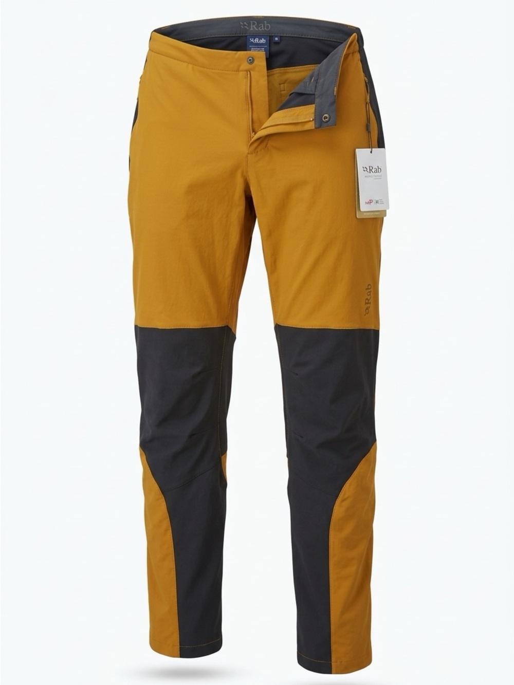 Rab Women’s Torque Two-Tone Mustard and Charcoal Stretch Pants